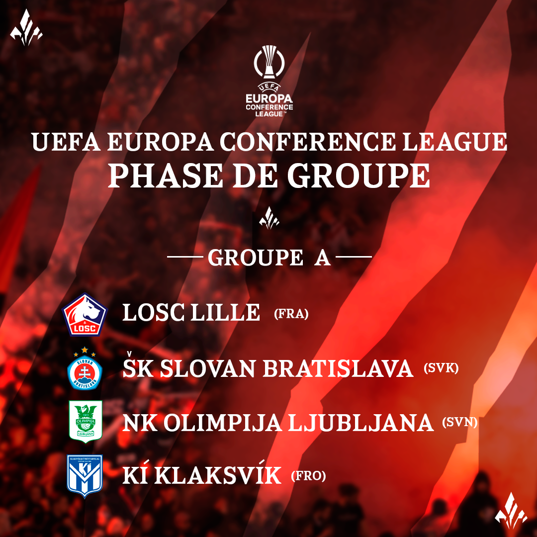 Bratislava Ljubljana et Klaksvík pour le LOSC LOSC